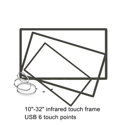 Interactive Whiteboard IR Touch Screen Monitor , 46&quot; Infrared Frame Touch Screen