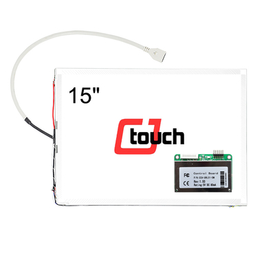 15&quot; Surface Acoustic Wave Touch Screen , CE / FCC Saw Touch Panel