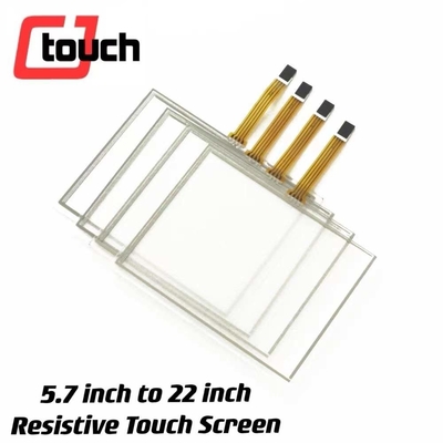Resistive 5 Wire 4 Wire Touch Panel 5.7-22 Inch  35 Million Touches Durability
