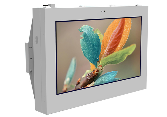 Intelligent Floor Standing Outdoor Advertising LCD Display 75 Inch