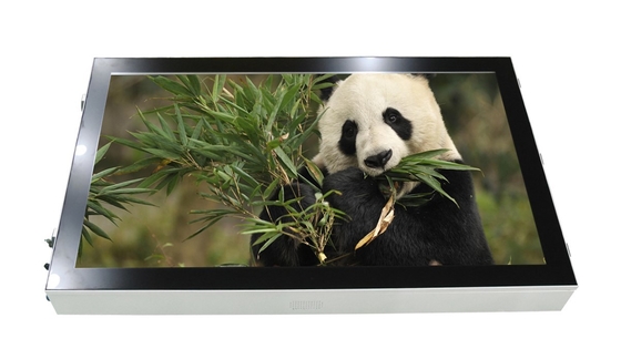 Ultra narrow Frame Outdoor Advertising Kiosk 55 Inch Quickly Dissipate Heat