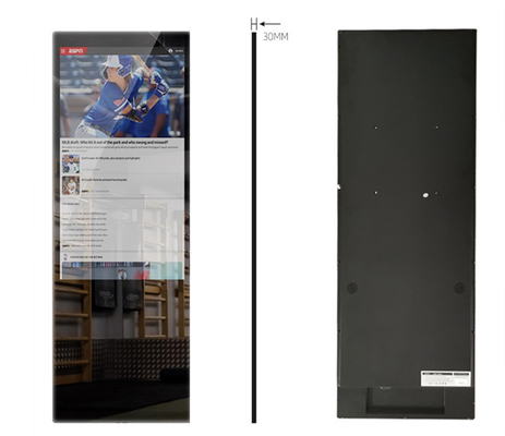 32 inch Touchscreen Smart Mirror , 350cd/m2 Interactive Home Gym Mirror