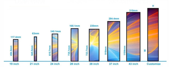 CJ TOUCH Stretched Bar Lcd Display Panel 38.5 inch 1920x540 resolution