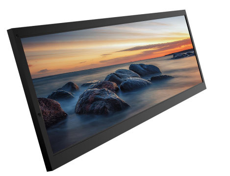 1920X380 Resolution Stretched Bar Lcd Display 19.1 Inch for advertising