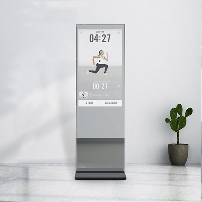 43 Inch Touchscreen Smart Mirror , 3D camera Fitness Interactive Mirror