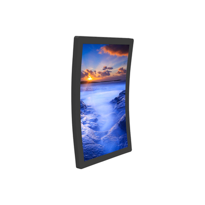 HDMI Seamless Curved Touch Screen Display 300 Nits For Banking Industry